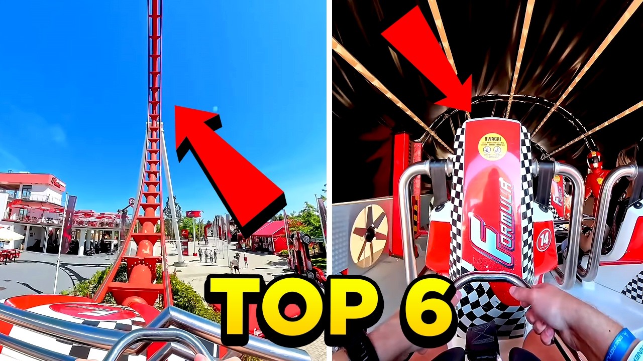 TOP 6 FRONT VS BACK POV ROLLER COASTERS RIDES IN POLAND | 2025 EPIC SMOOTH