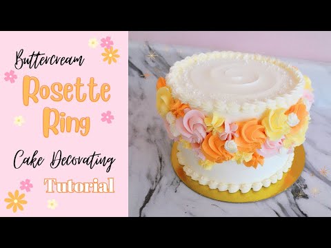 Colourful Rosette Ring Cake | Decorating Tutorial - YouTube