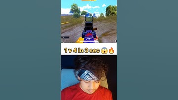 Fastest 1 v 4 🔥 in 3 sec | World Record in BGMI #bgmi #pubgmobile #ytshorts #shorts