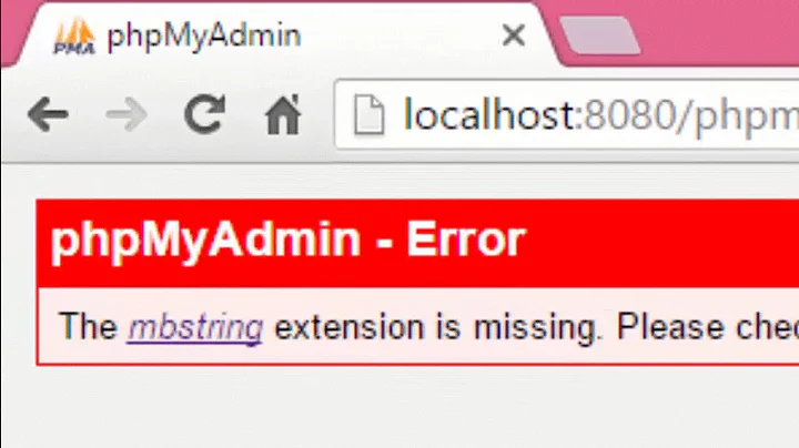 How to fix the error mbstring extension is missing