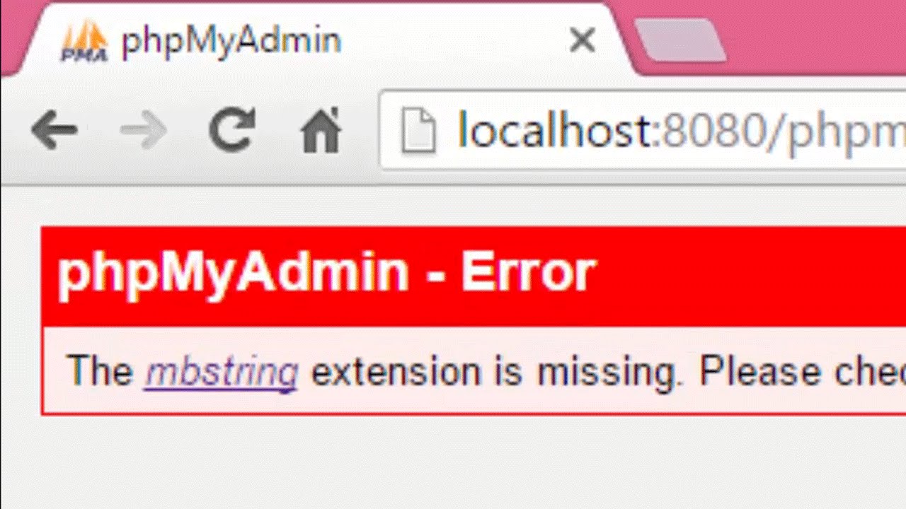 How To Fix The Error Mbstring Extension Is Missing