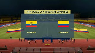 ⚽ Ecuador vs Colombia ⚽ | FIFA World Cup Qualifiers - CONMEBOL (17/11/2020) | Fifa 21