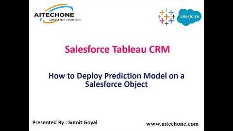 Tableau CRM  Deploy Prediction model on a Salesforce object