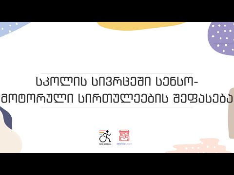 სკოლის სივრცეში სენსო-მოტორული სირთულეების შეფასება