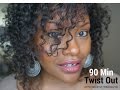 Defined Flat Twist Out On Fine Natural Hair