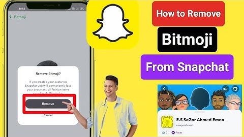 How to Remove Bitmoji From Snapchat New Update 2023 How to Delete Profile on Snapchat