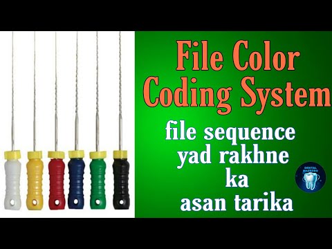 File Color Coding System | hand files | hand file sequence yad rakhne ka easy way | dental