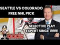 NHL Pick - Seattle Kraken vs Colorado Avalanche Prediction, 4/26/2023 Free Best Bets & Odds