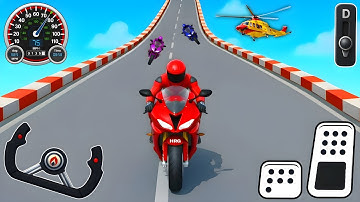 Crazy Bike Mega Ramp Impossible Racing - Impossible Bike Stunts Tracks - Android Gameplay #48