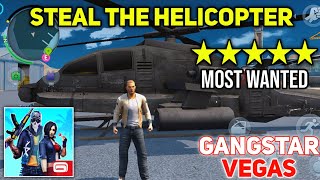 Stealing Helicopters At Military Headquarters | Most Wanted 5 Stars | Gangstar Vegas: World of Crime screenshot 5