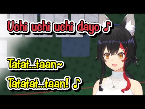 Ookami Mio Enjoying a Rhythm Game, Her Cuteness Is Overwhelming