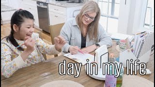 DAY IN MY LIFE AS A HOMEMAKER | homeschool, updates, and fridge clean out | simple joy filled living