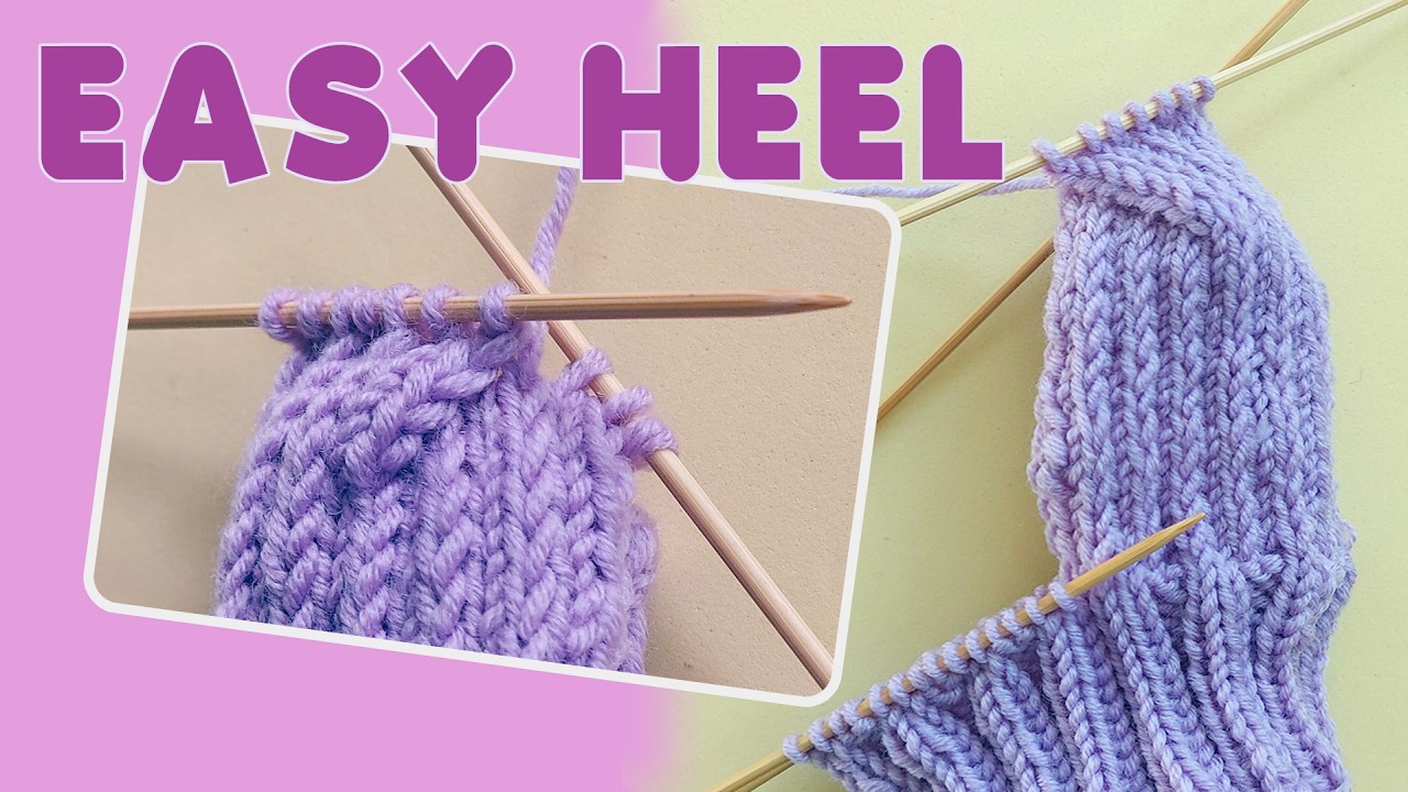 Turning a SOCK HEEL is easier than you think! Knitting tutorial