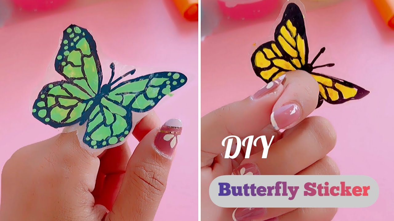 How to make Transparent Butterfly Stickers for Journal