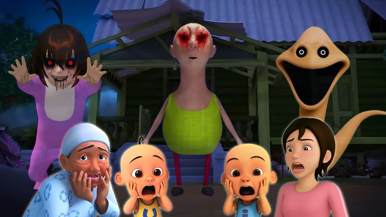 KOMPILASI UPIN & IPIN Hantu HAMOOD HABIBI, Hantu BABY CELINE, CACING BESAR Seram