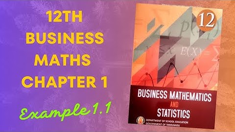 Applications of matrices and determinants 12th Business maths Chapter-1 Example:1.1