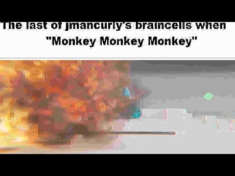 Jmancurly's braincells when "Monkey Monkey Monkey"