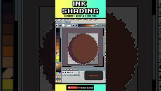 Aseprite Ink Shading PRO Tips! (10 Seconds) #pixelart #aseprite #short