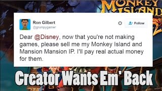 Creator Ron Gilbert Wants To Buy Back Maniac Mansion and Monkey Island From Disney!