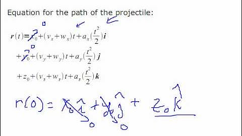 Calculus III Chapter 13 Projectiles