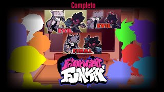 Los Personajes de Friday Night Funkin Reaccionan a EVIL Pico vs Ruv Semana Completa!