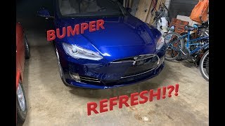 Making my Tesla look new!  Home Bumper Refresh Install