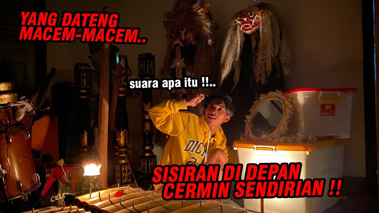 Malam-malam sisiran didepan kaca sendirian !! TERNYATA INI YANG BAKALAN MUNCUL