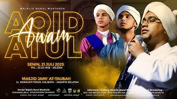 🔴 LIVE | Aqidatul Awwam | Masjid Jami At Taubah Rawajati Timur Kalibata Jaksel |Senin , 21 Juli 2025