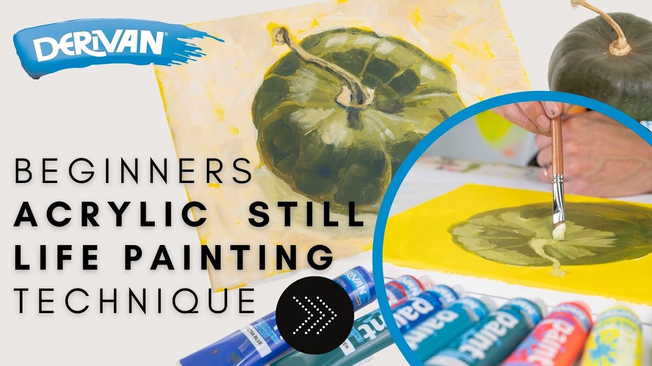 Acrylic Still Life Painting Technique - For Beginners - YouTube