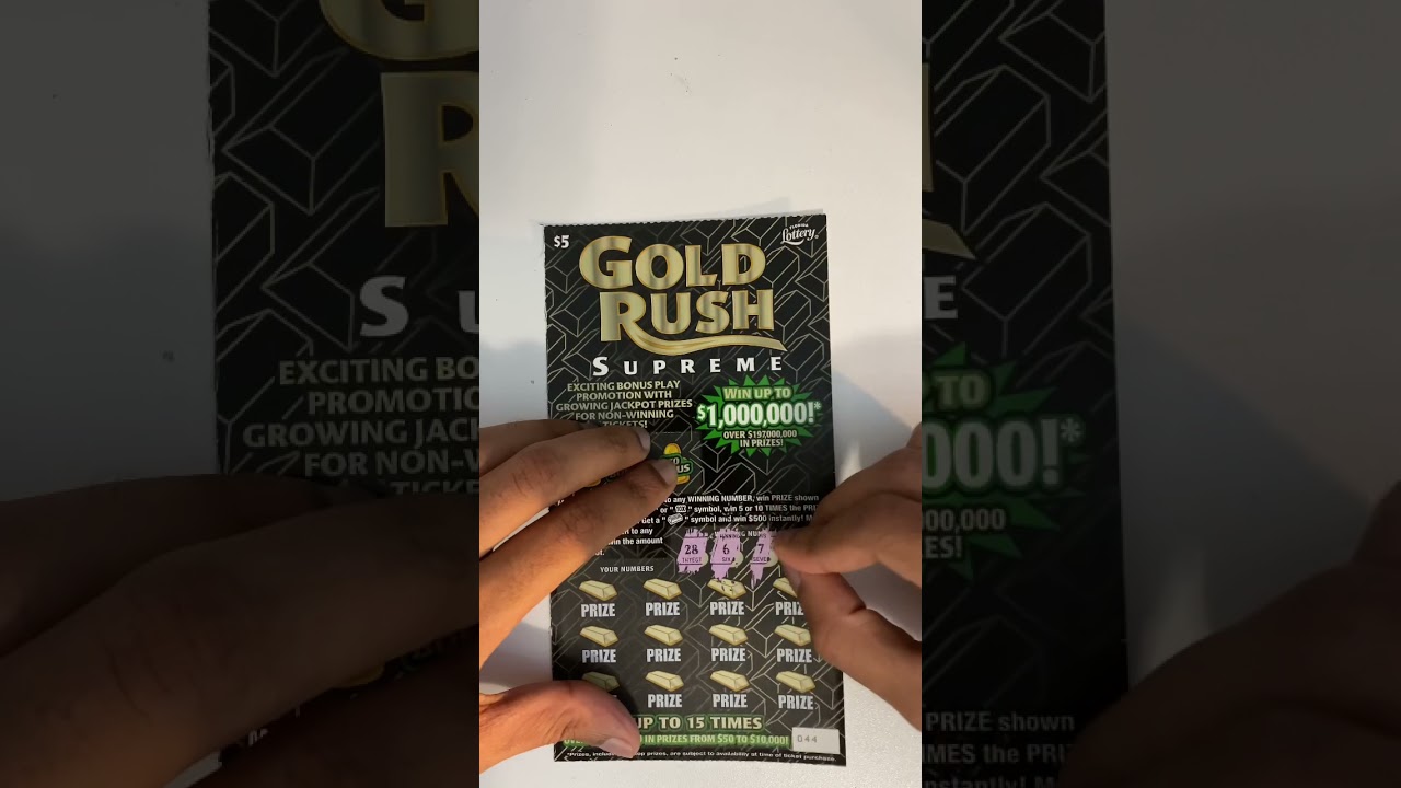 $1,000,000 Gold Rush Limited Lottery