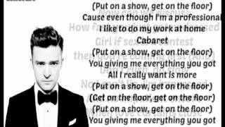 Justin Timberlake ft. Drake - Cabaret - ( The 20/20 Experience 2 of 2 ) Lyrics on Screen