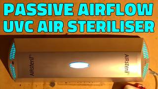 Inside a washroom UVC air steriliser and aroma suppressor