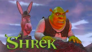 Shrek And Donkey Cross A River Of Lava Shrek Adventure & Play