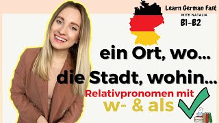 GERMAN 🇩🇪 #74: WAS/WO/WORÜBER - Relativsätze (etwas, WOVON ich träume) // Learn German Fast
