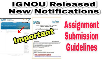 IGNOU new updates | Online Assignment Submission Last date |#ignou #Assignment 2021