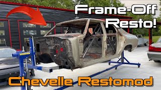 Mounting The Body To A Rotisserie For A Proper FrameOff Restoration! Chevelle Restomod Ep.6