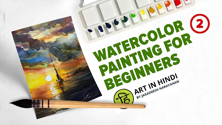 #2 Easy watercolor painting tips and tricks with English subtitle by Jagadeesh Narayanan