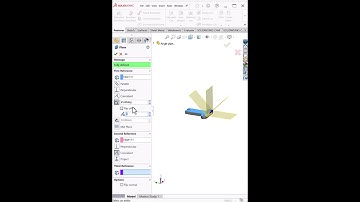 Referentievlak in SolidWorks | Tutorial Hoekvlak maken #shorts