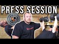 High volume press session  back in the barn