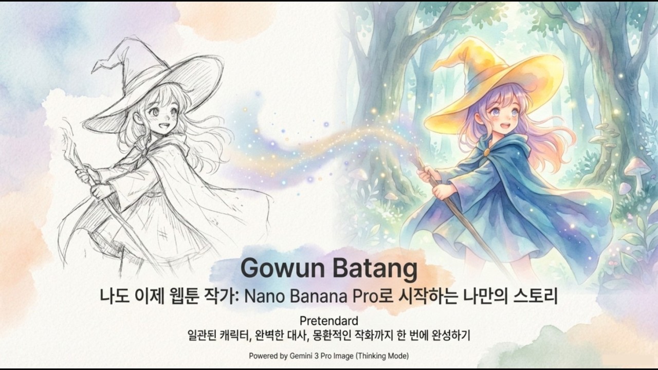 ⁣[나노바나나 프로]  나도 이제 웹툰 작가 | 14장 이미지로 AI 웹툰 캐릭터 정체성 고정하기 | Nano Banana Pro
