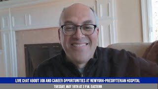 Upcoming Live Video Chat About Career Opportunities at NewYork-Presbyterian Hospital