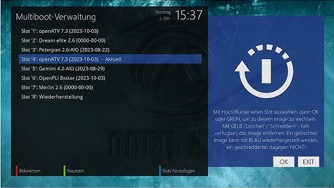 Dreambox one/two GPT Multiboot with openATV