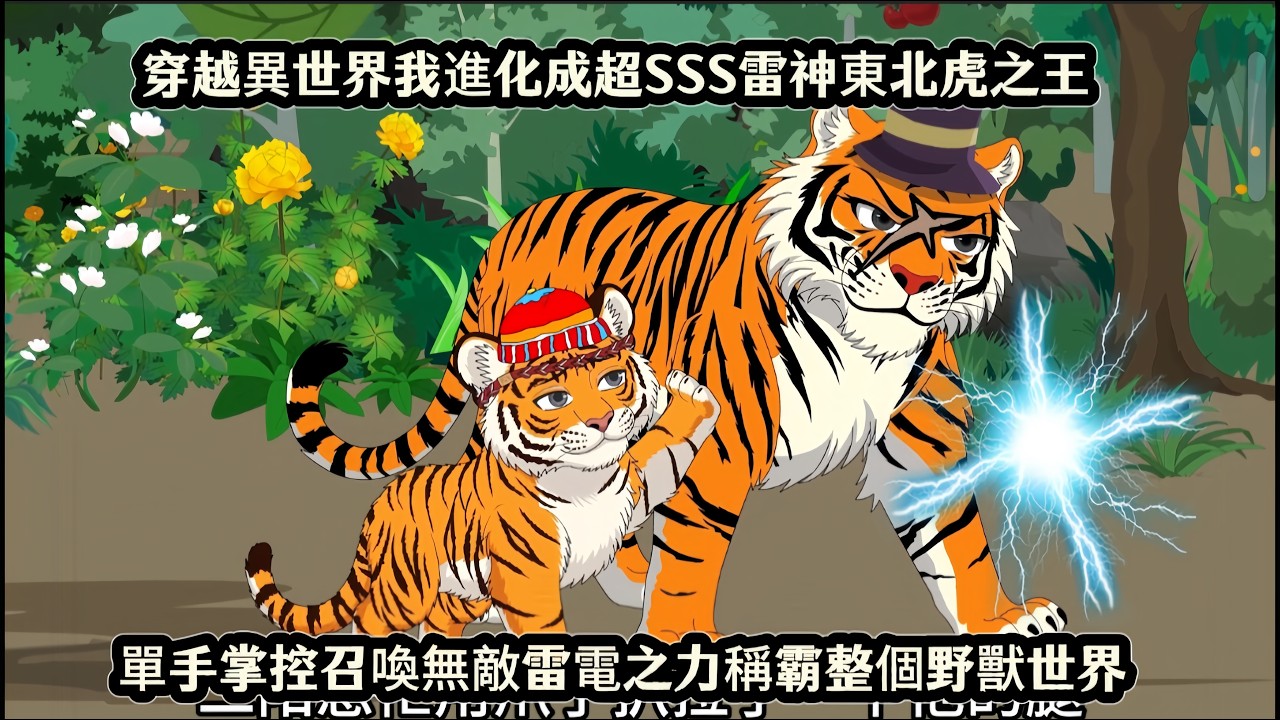 穿越異世界我進化成超SSS雷神東北虎之王，單手掌控召喚無敵雷電之力稱霸整個野獸世界