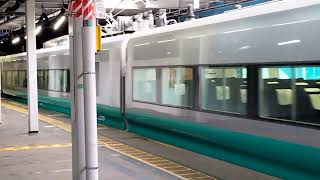 E657系水カツK17編成フレッシュひたち緑塗装品川駅発車