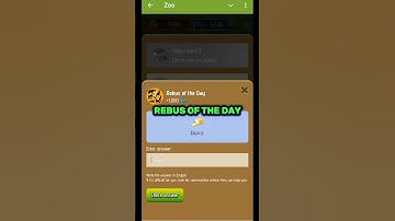 ZOO REBUS OF THE DAY JANUARY 16 2024 #zoo #rebusoftheday