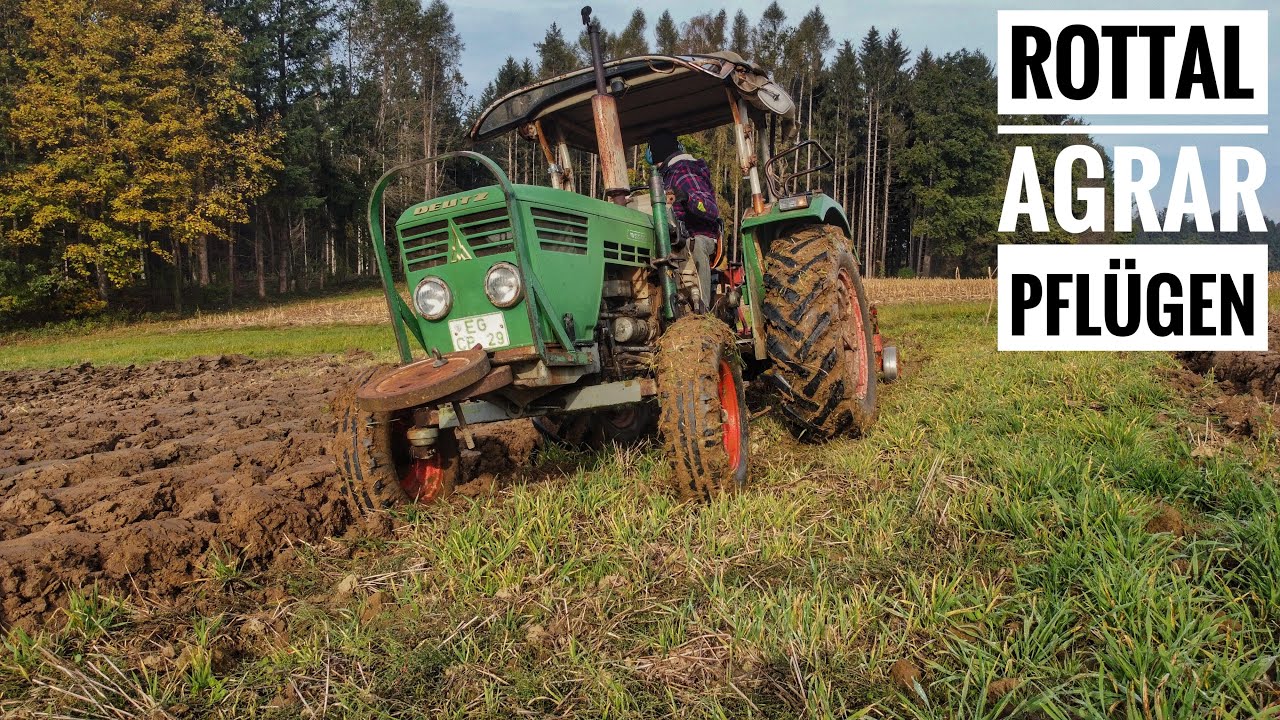 Pflügen - 3-Schar Beetpflug | Deutz 5506 und Landsberg Pflug