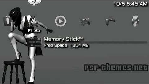 PSP Theme !Black Stealth! PSP-Themes.NET