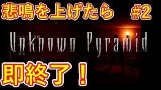 【Unknown Pyramid】チキンがゆく！悲鳴を上げたら即終了なホラゲー実況#2 screenshot 2