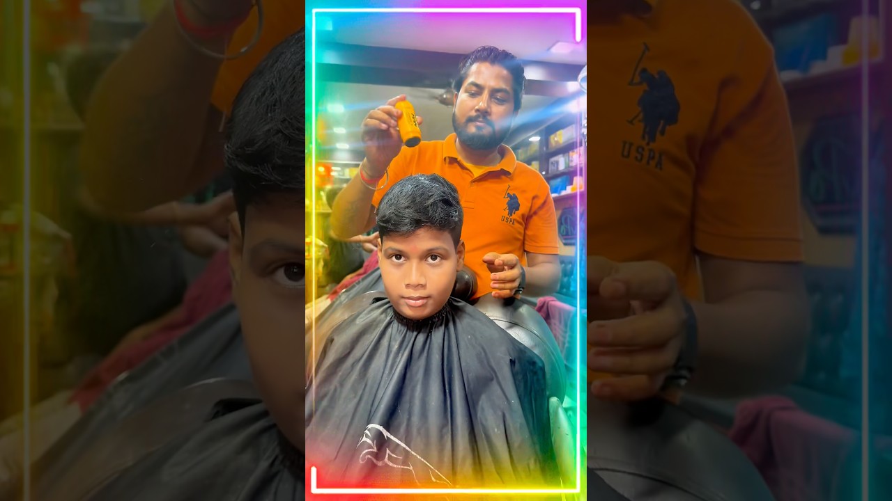 School Boy Fresh Haircut + Power Wax Styling,  Simple Haircut Se Stylish Look Kaise Banaye? #shorts
