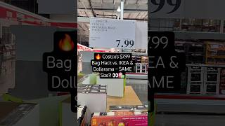  Costcos 799 Bag Hack Vs Ikea U0026 Dollarama  Same Size 